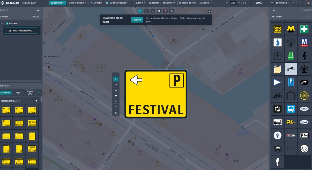 GeoStudio: objecten op OpenStreetMap